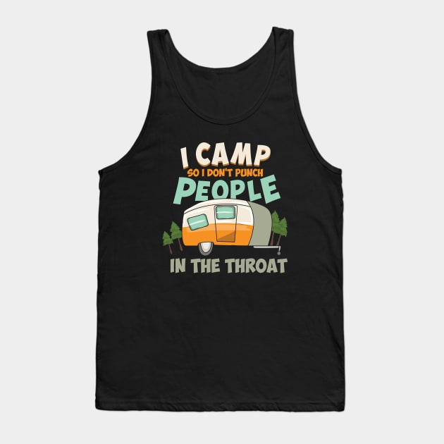 Camping Lover Camper Caravan Camp Campsite Gift Tank Top by Dolde08